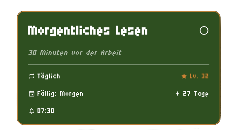 Levelsystem & Tiers 2